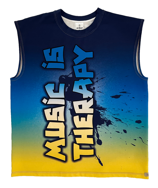 Débardeur Oversize "Harley" (XL) Music Is Therapy
